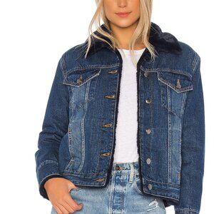 FRAME Faux Fur Lined Jacket XS